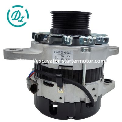 24V 50A 8-98092116-0 Alternator van de graafmachine 0-62000-0080 714/40523